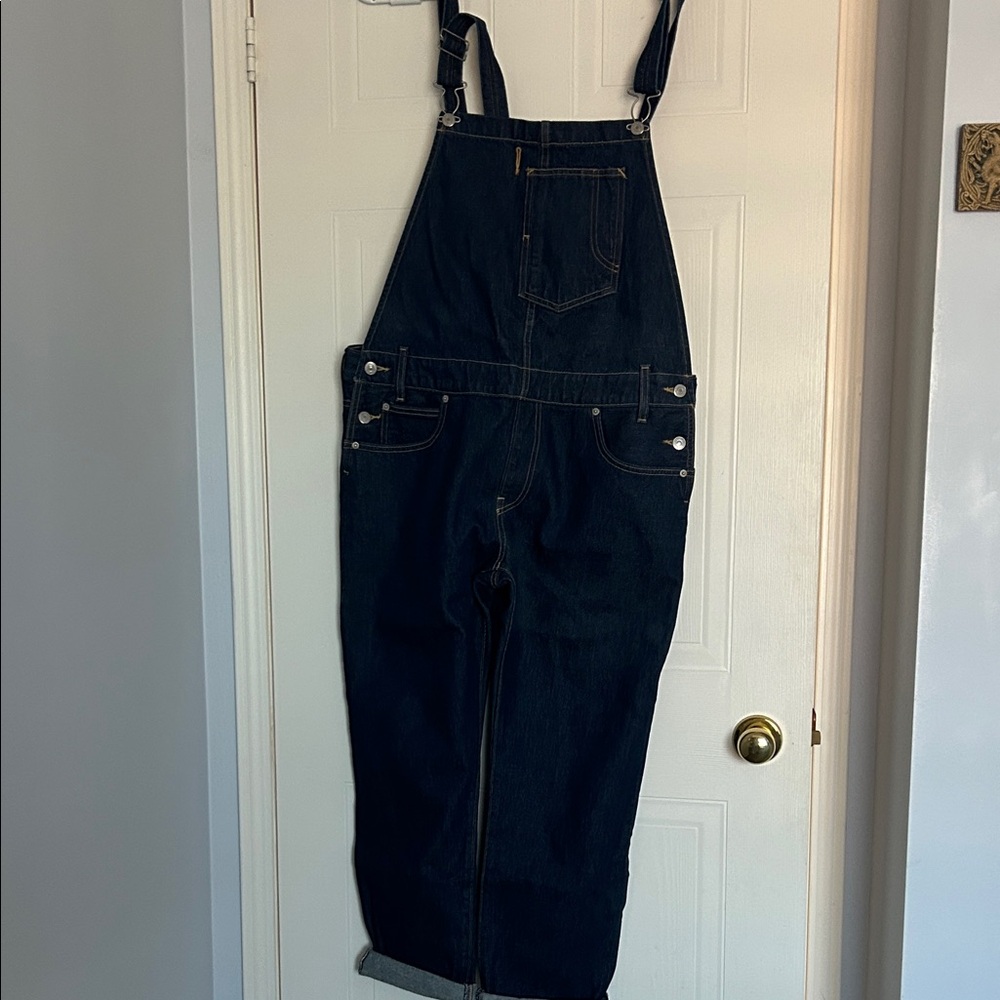 Levis Dark Blue Denim Overalls